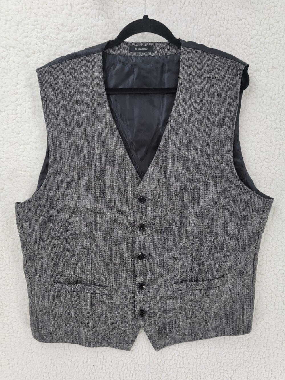 Ruth&Boaz Wool Blend Tweed Blazers Black X-Large